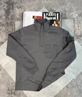Si 1/4 zip Dark Grey STONE