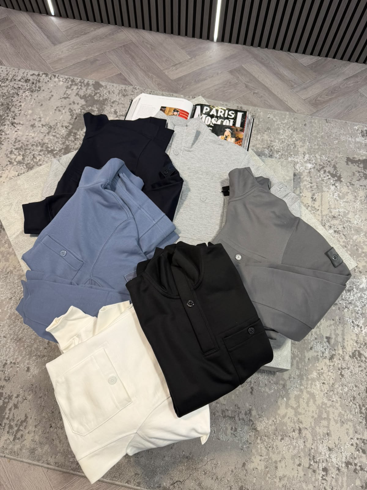 Si 1/4 zip Light Grey STONE