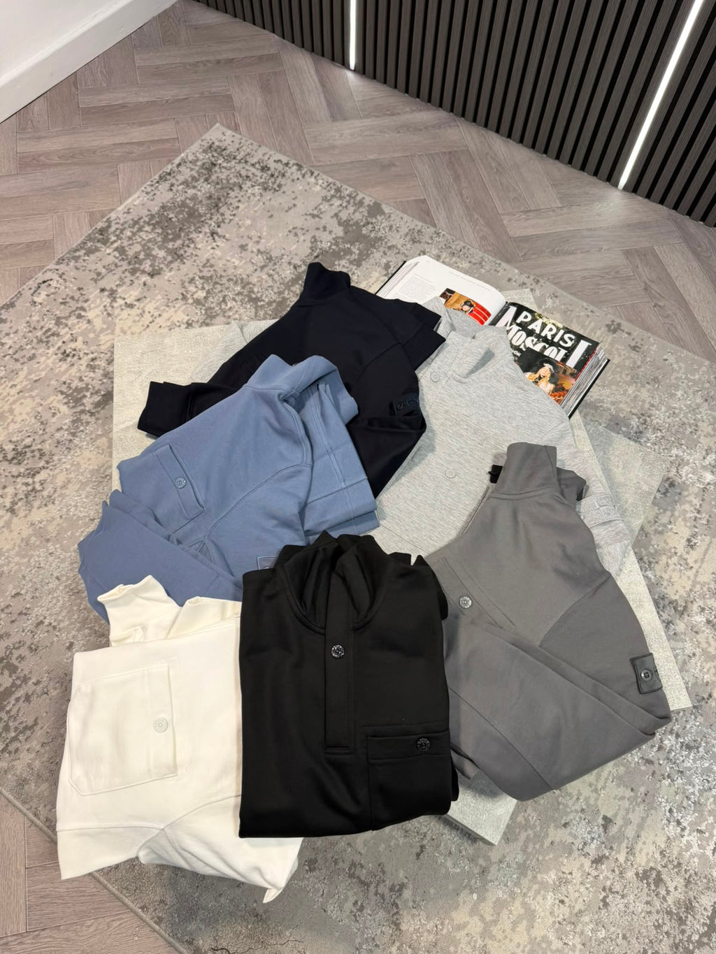 Si 1/4 zip Light Grey STONE