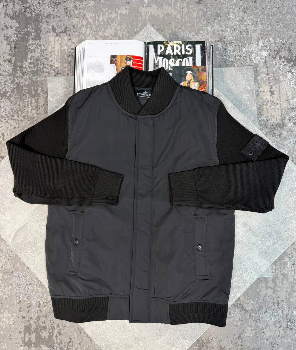 Si cardigan jacket Black STONE