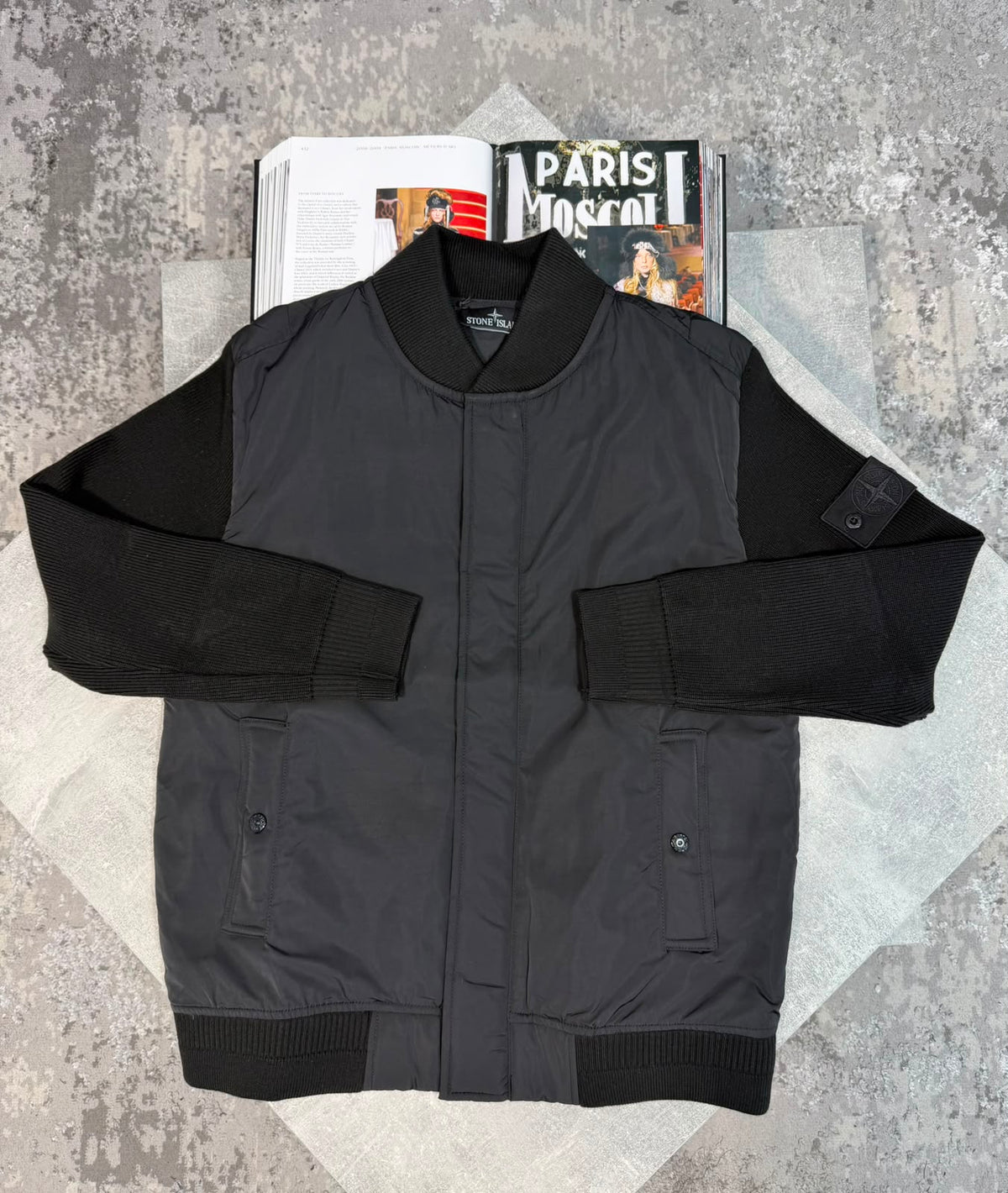 Si cardigan jacket Black STONE