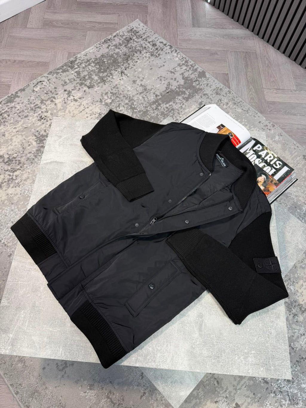 Si cardigan jacket Black STONE