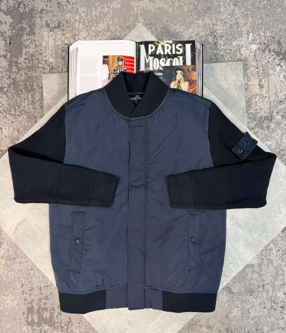 Si cardigan jacket Navy STONE