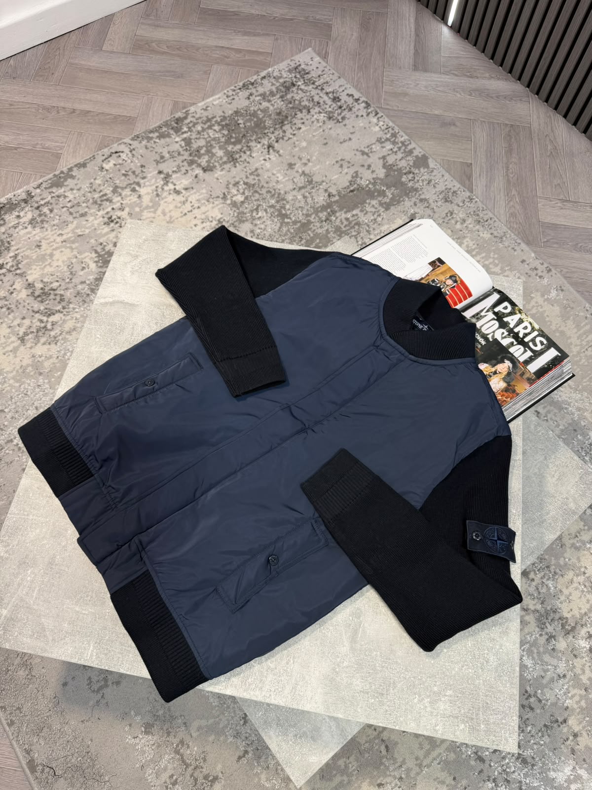 Si cardigan jacket Navy STONE