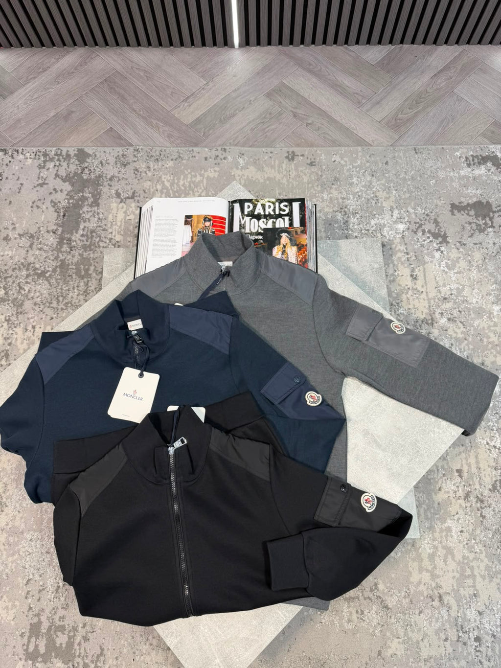 Mnclr zipup jacket Grey CLER