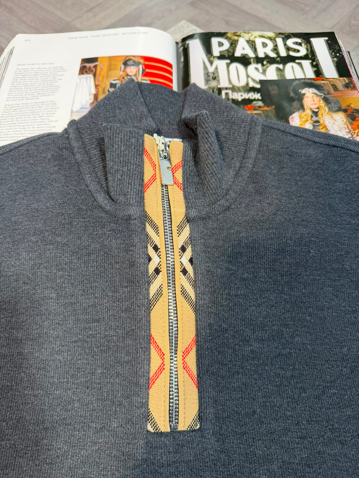 BB 1/4 Zip Grey BB