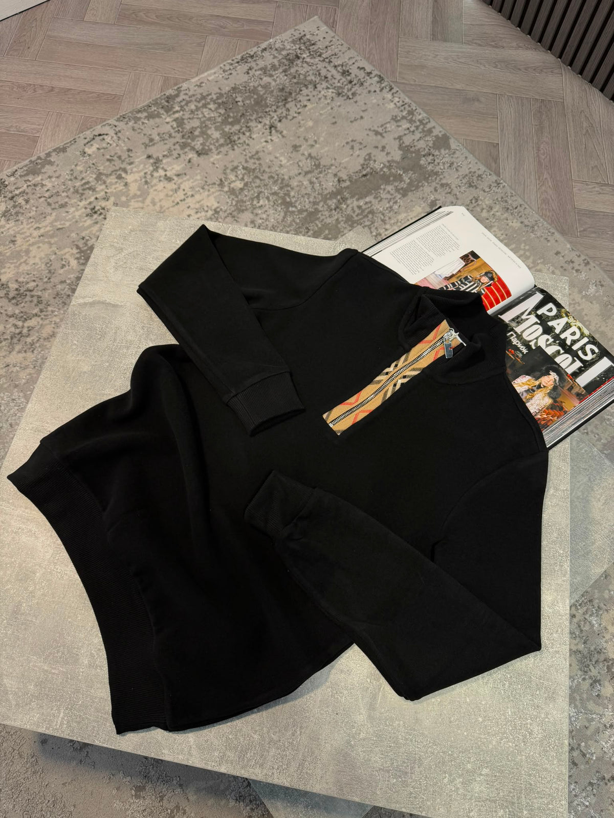 BB 1/4 Zip Black BB