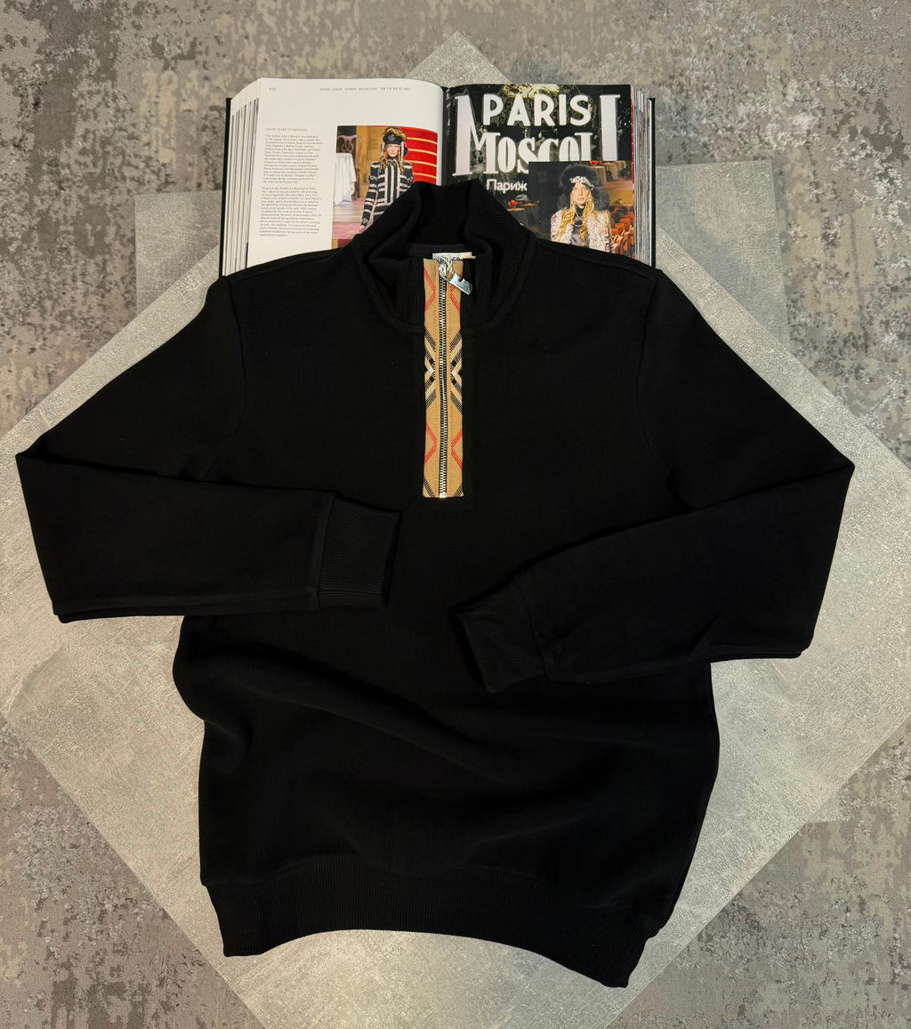 BB 1/4 Zip Black BB