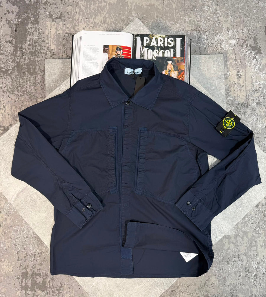 Si over shirt Navy STONE