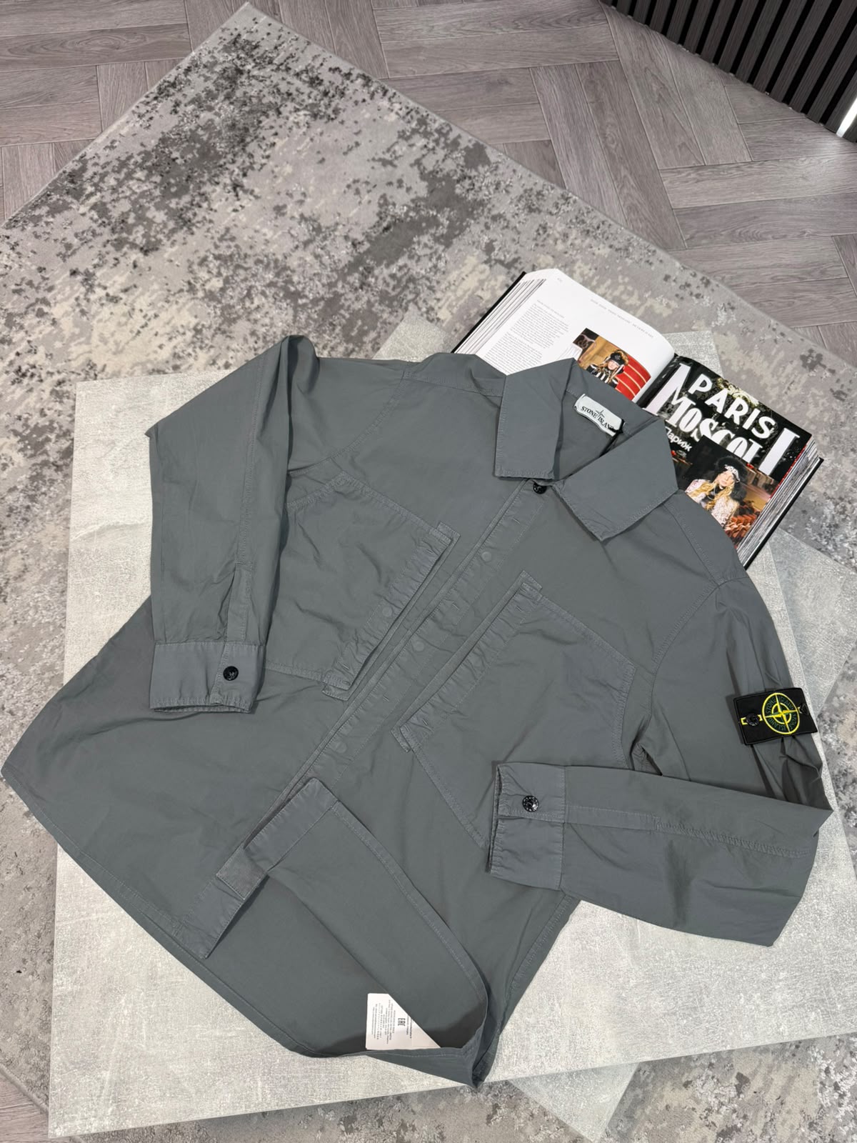 Si over shirt Dark Grey STONE