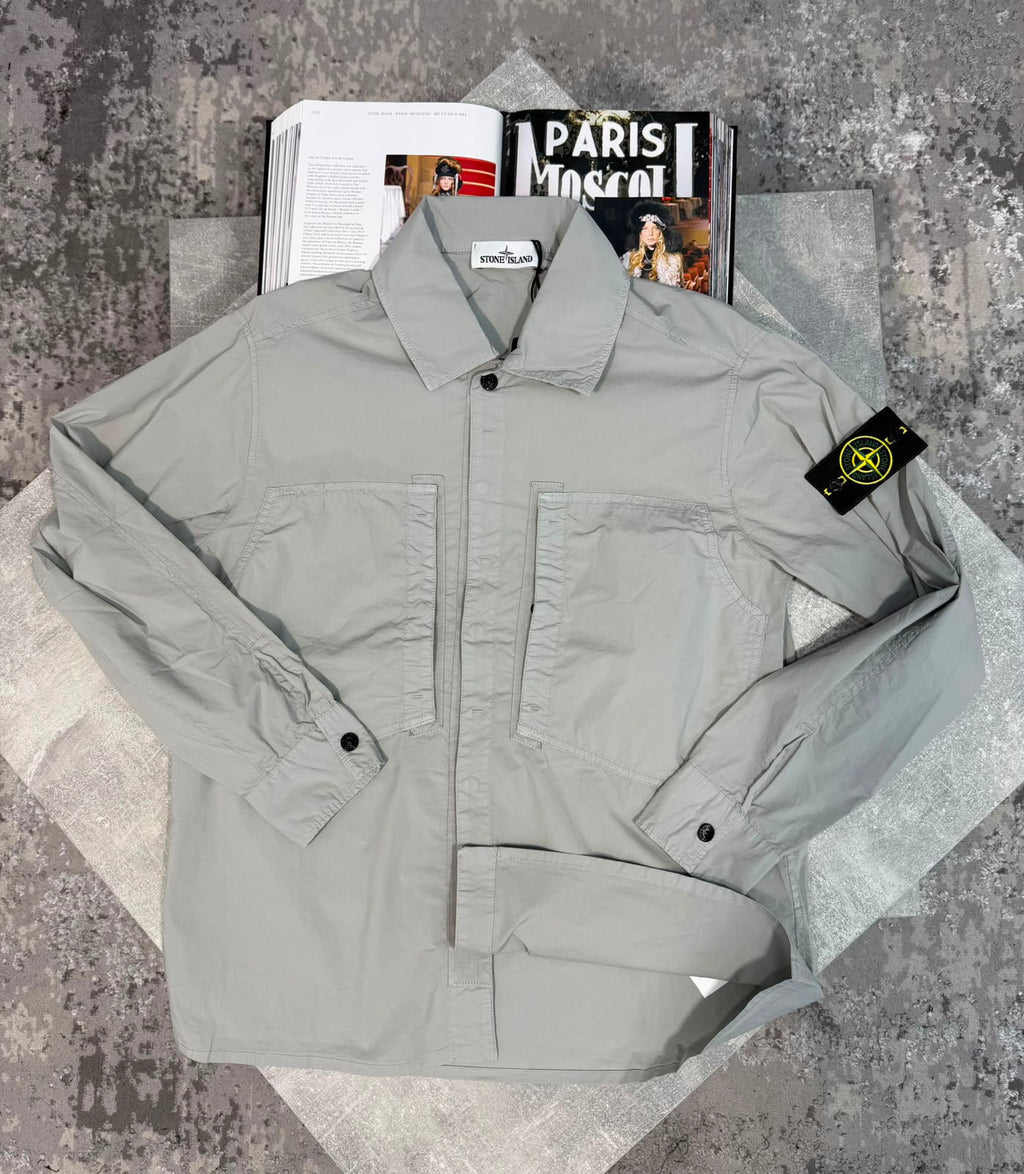Si over shirt Light Grey STONE