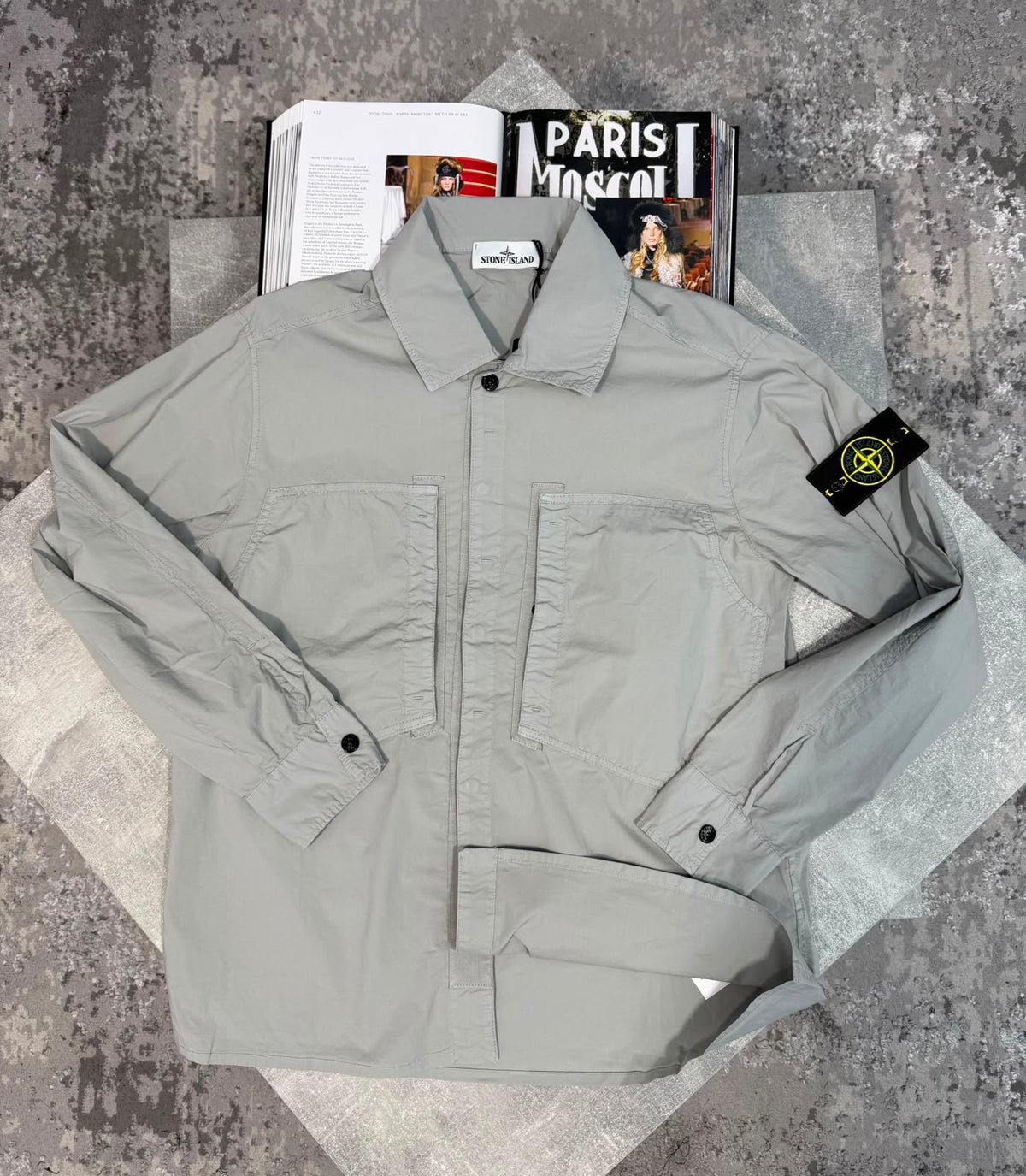 Si over shirt Light Grey STONE