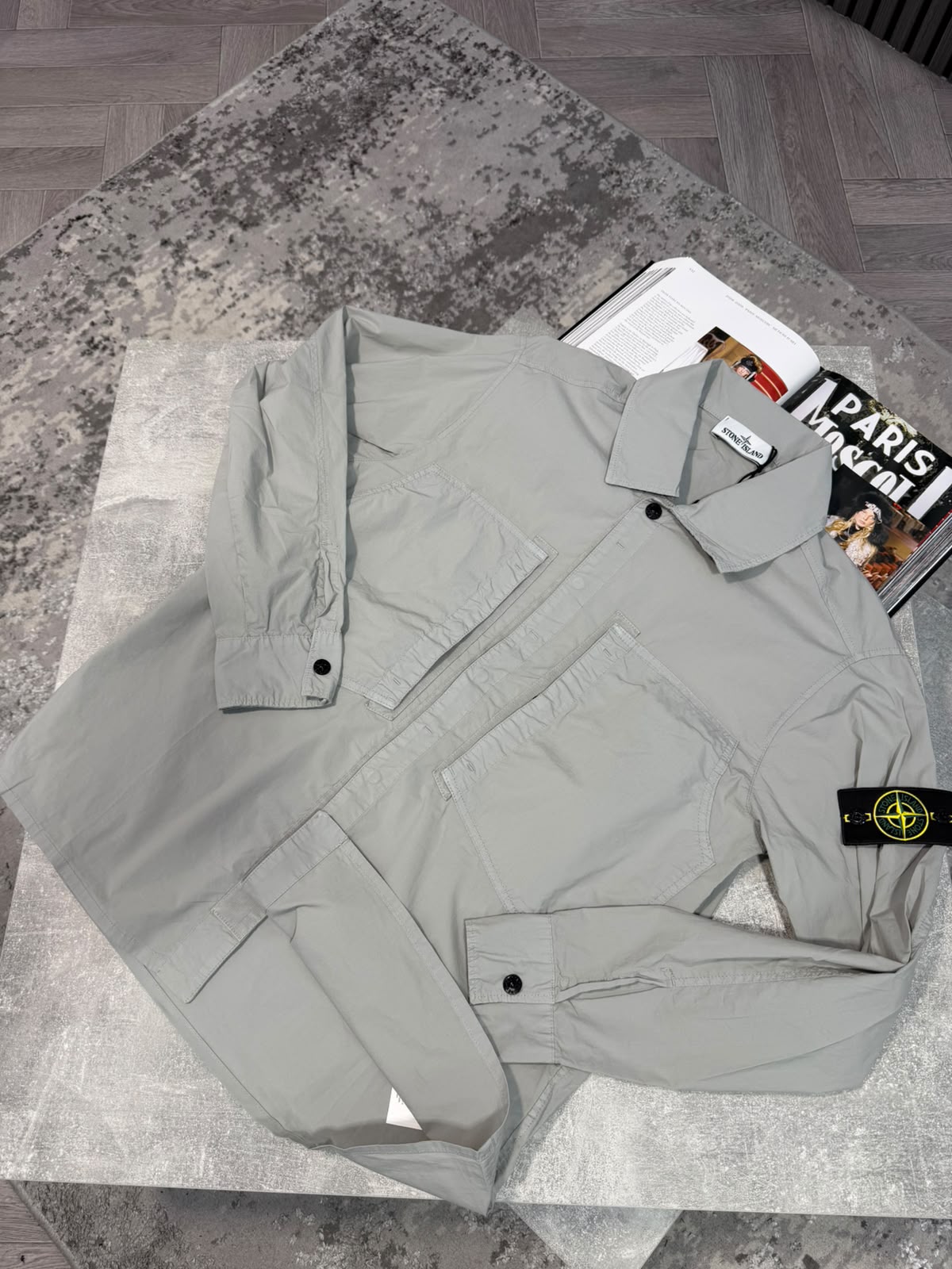 Si over shirt Light Grey STONE