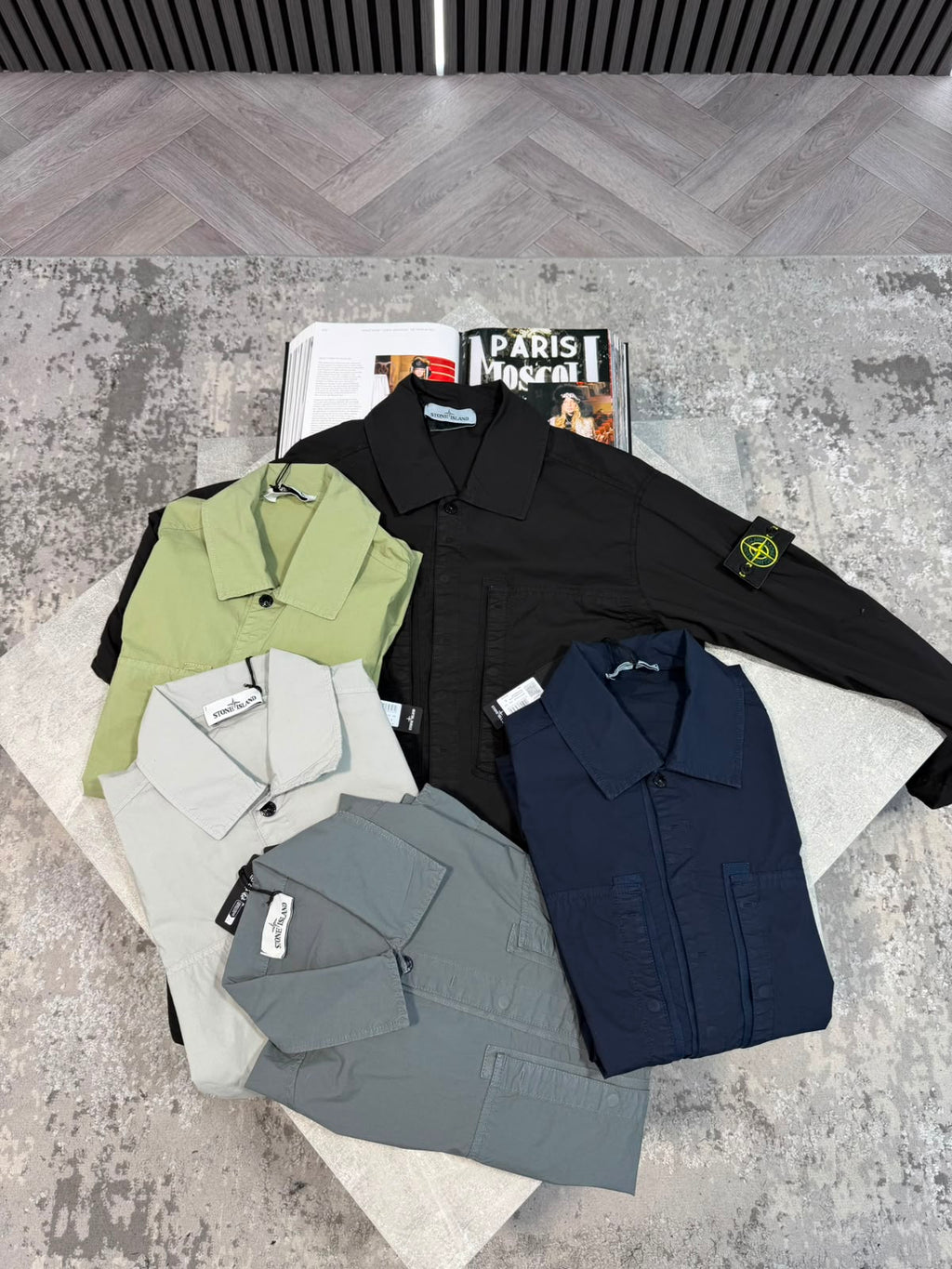 Si over shirt Black STONE