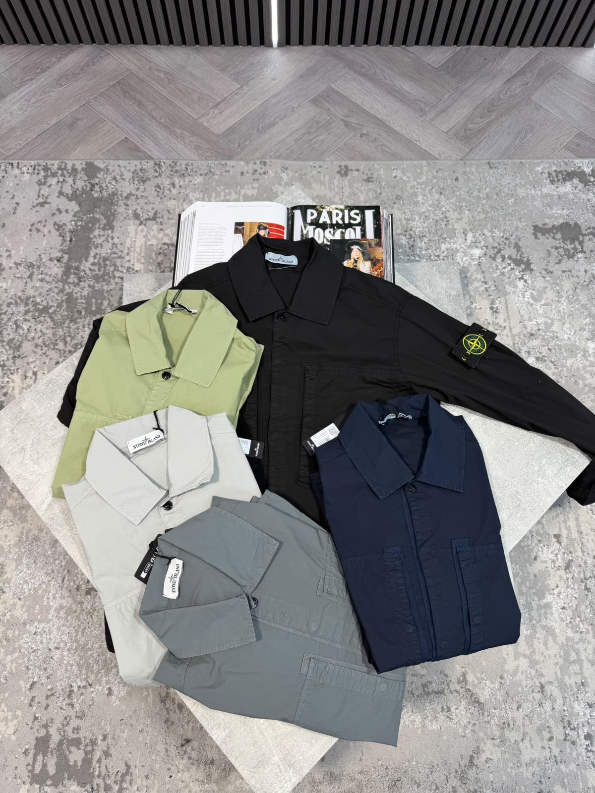 Si over shirt Black STONE