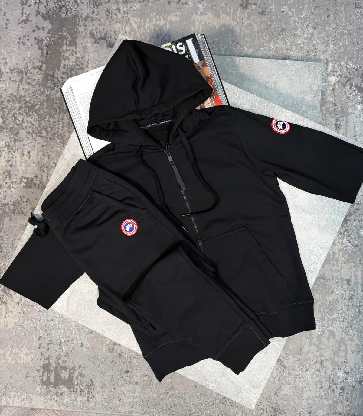 CG tracksuit Black - red label PDA