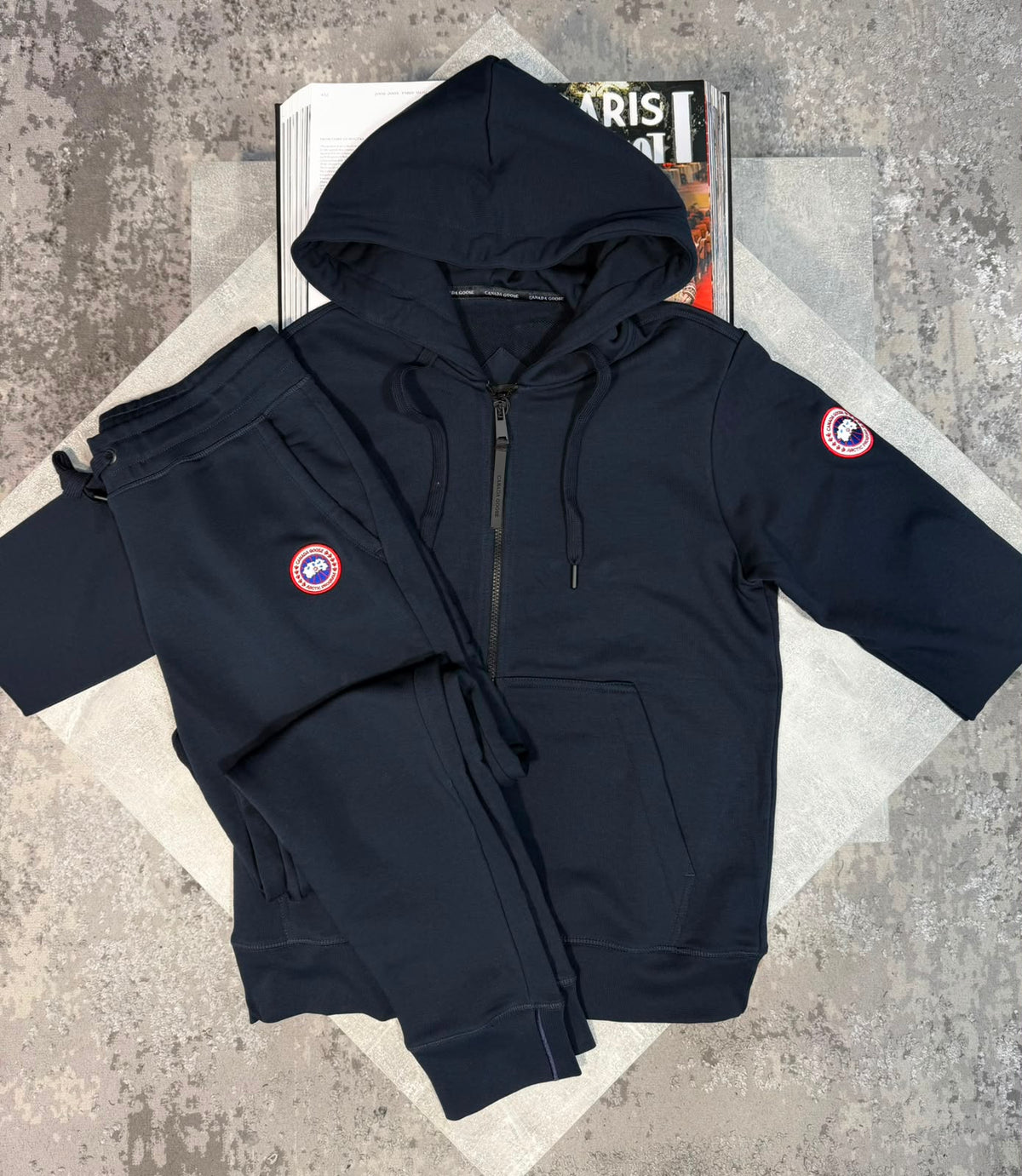 CG tracksuit Navy- red label PDA