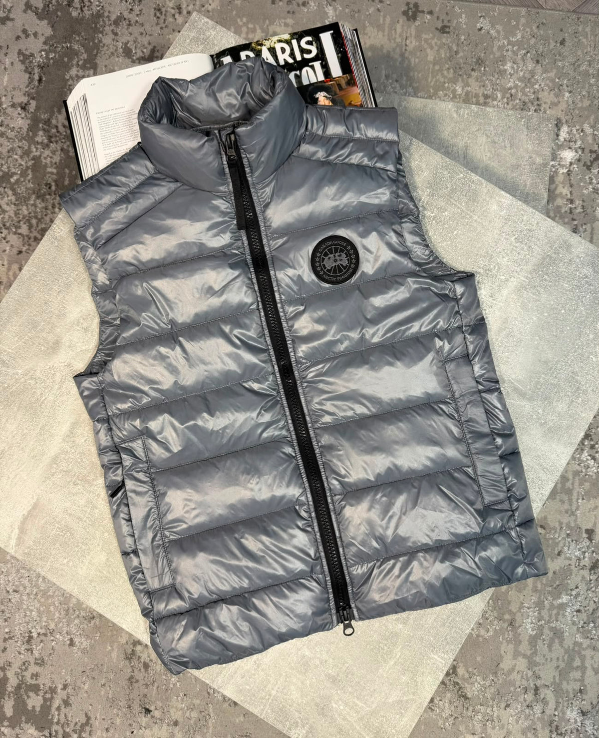 CG Gilet  Light Grey - black label CG