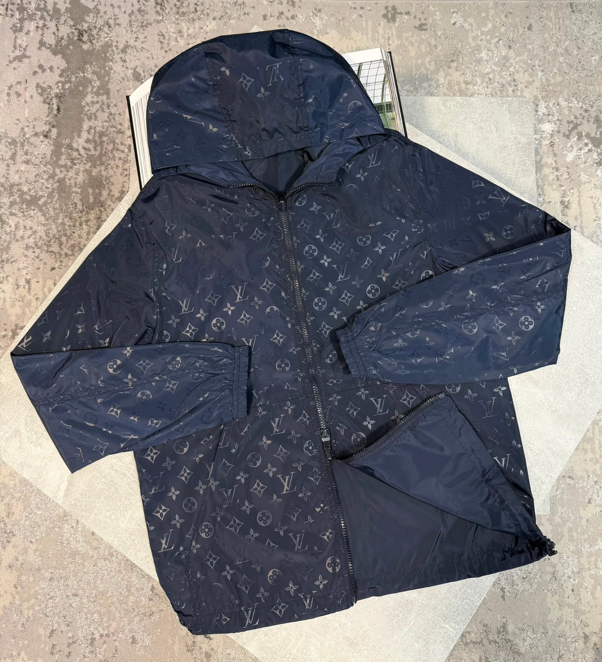 LV Reversible Windbreaker - Black LV