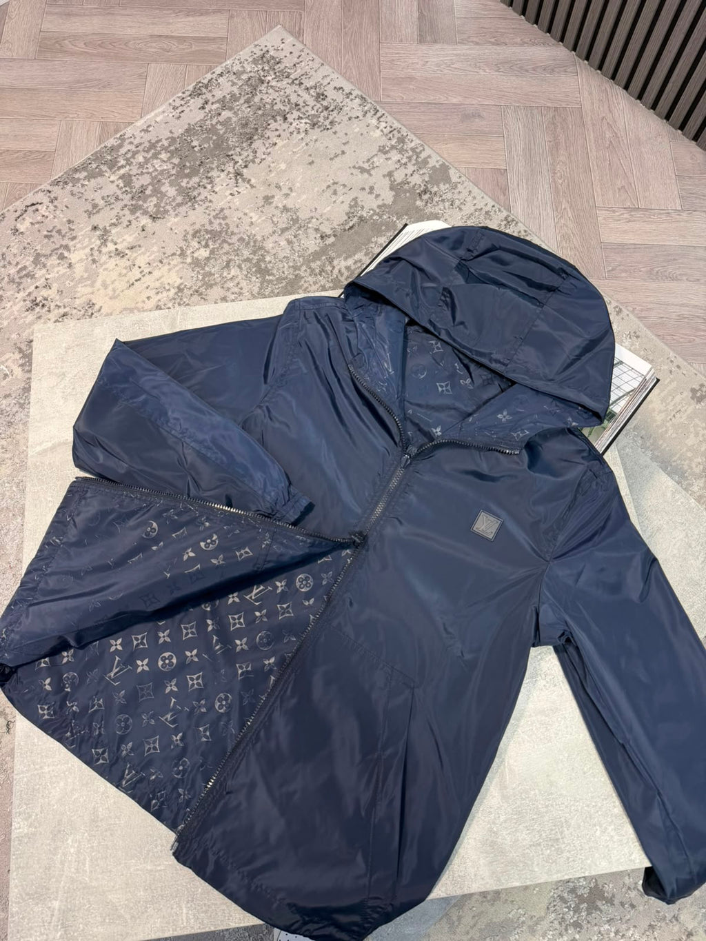 LV Reversible Windbreaker - Black LV