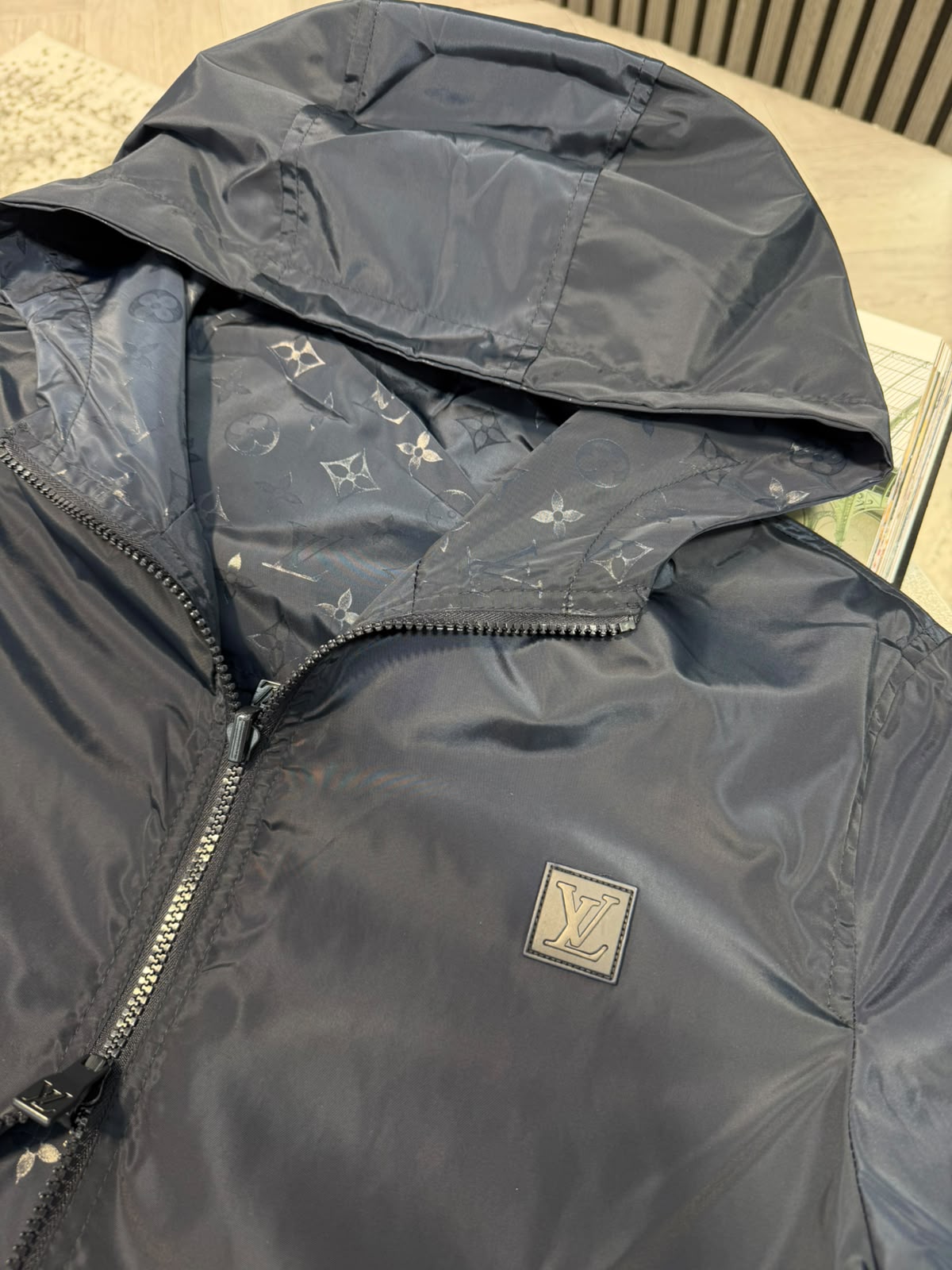 LV Reversible Windbreaker - Black LV