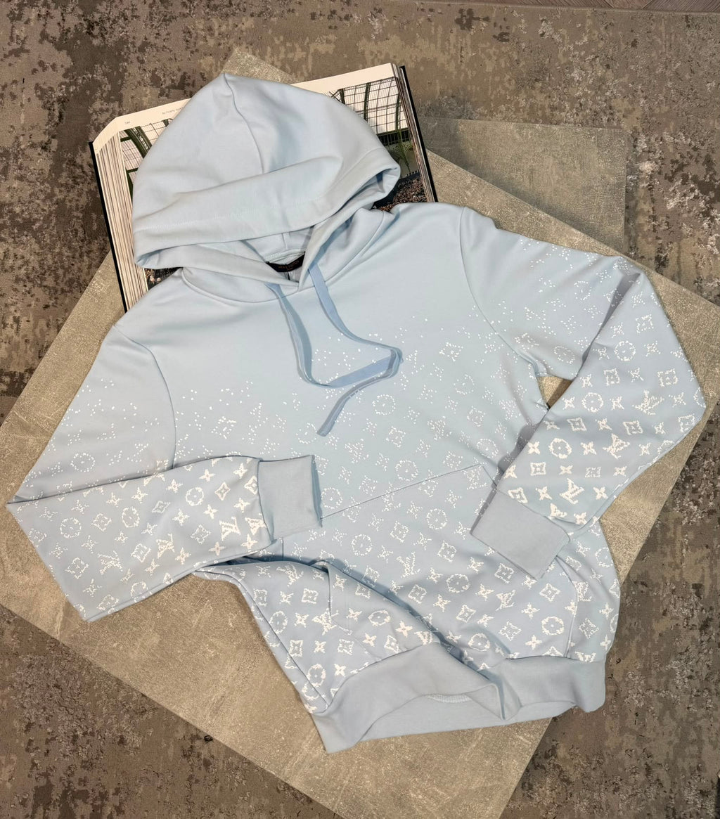 LV Hoodie - Sky Blue LV