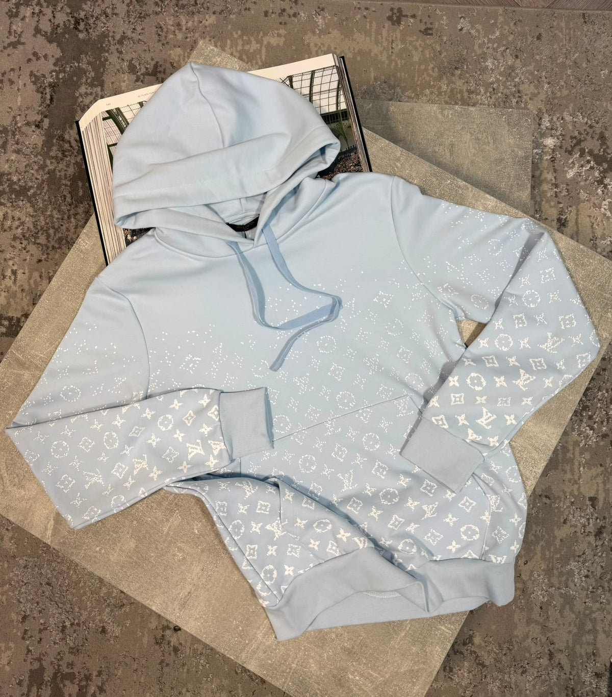 LV Hoodie - Sky Blue LV