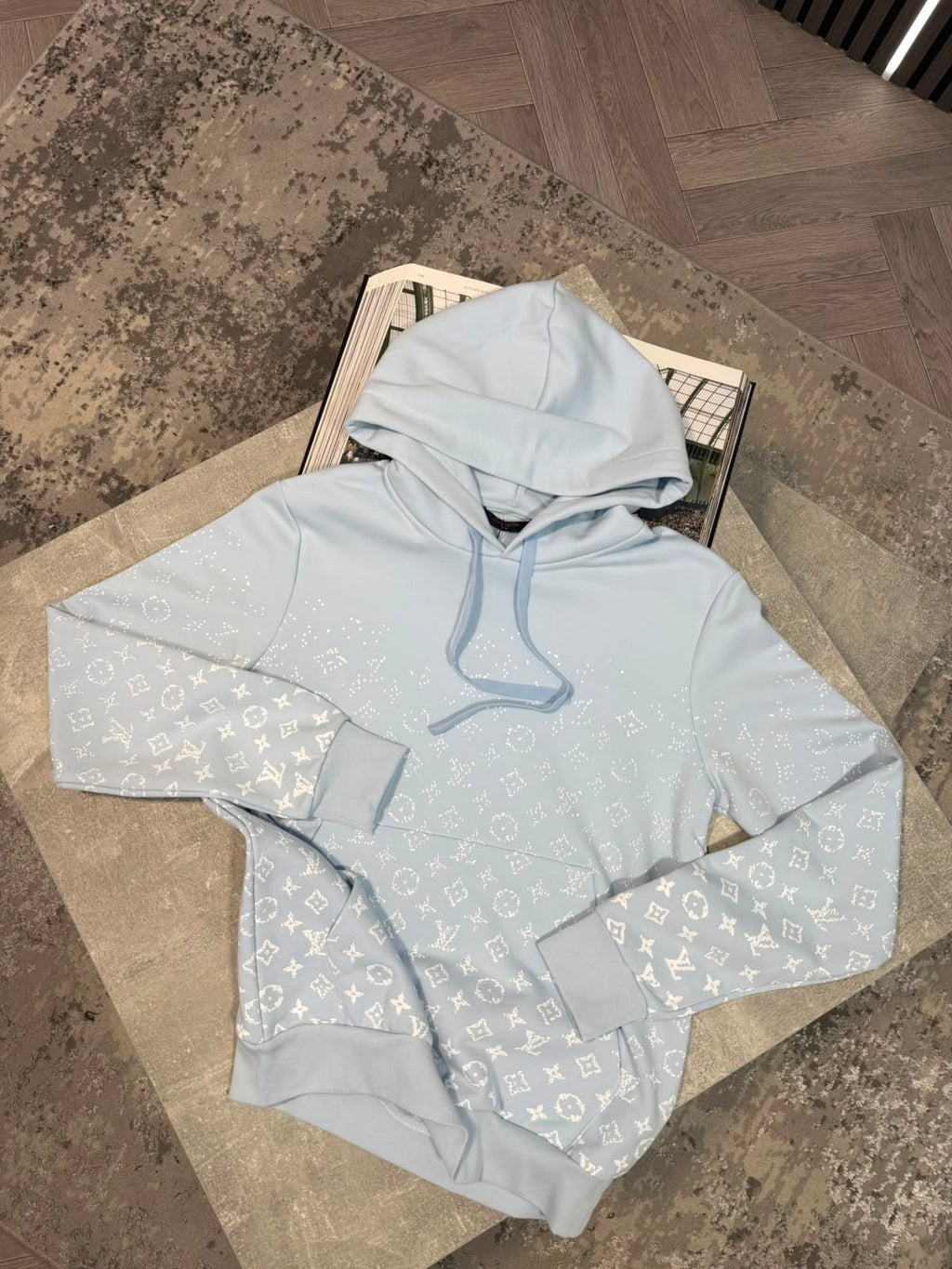 LV Hoodie - Sky Blue LV
