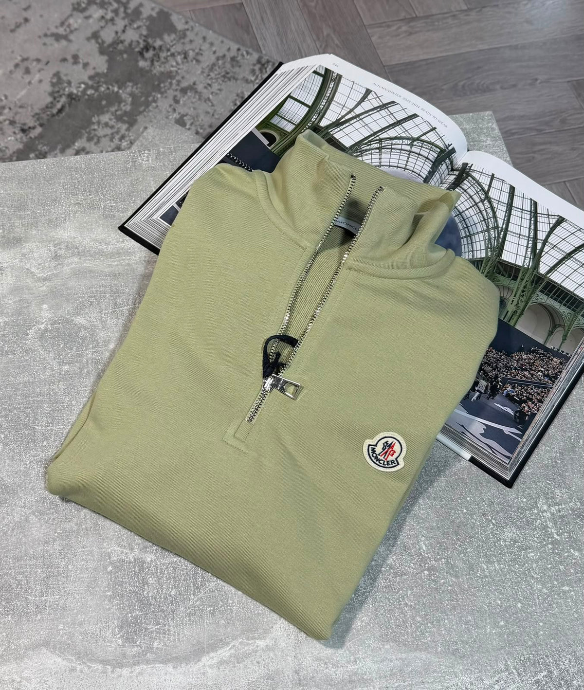 Mnclr 1/4 Zip - Green CLER