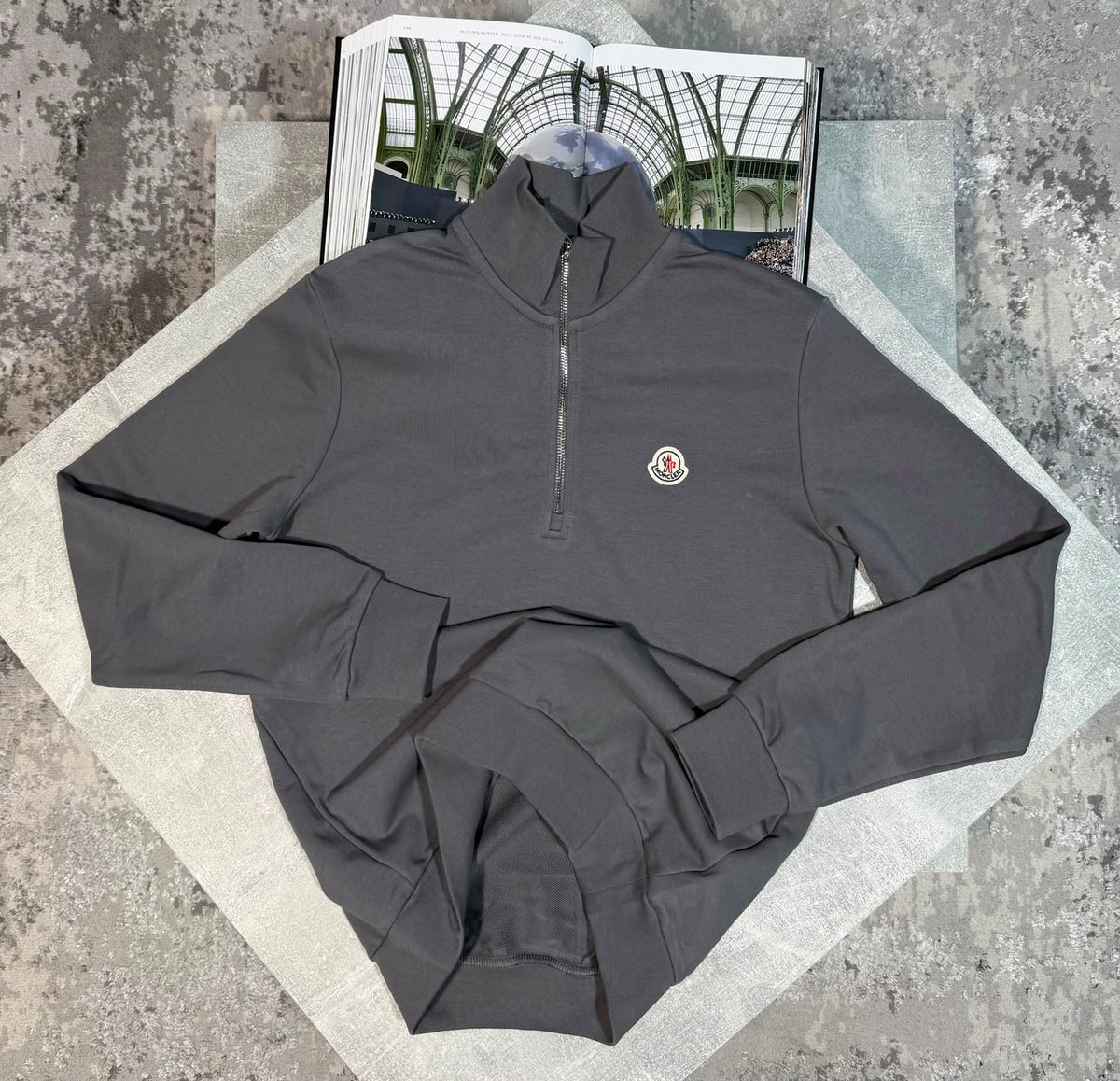 Mnclr 1/4 Zip - Dark grey CLER