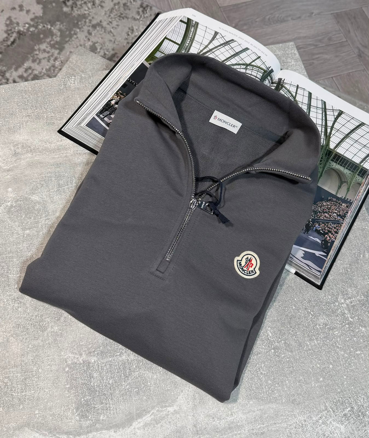 Mnclr 1/4 Zip - Dark grey CLER