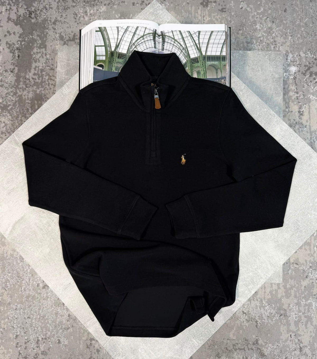 RL 1/4 Zip - Black RLX