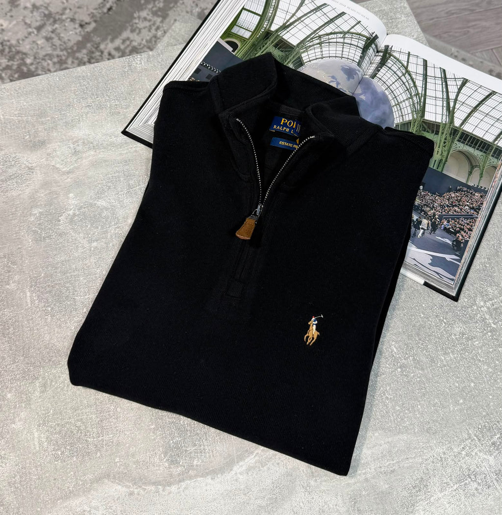 RL 1/4 Zip - Black RLX