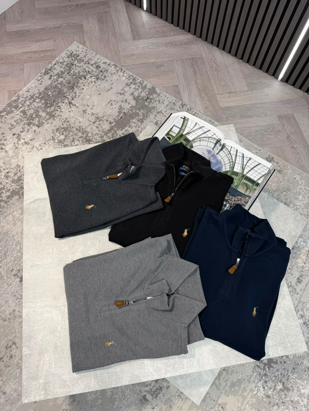 RL 1/4 Zip - Black RLX