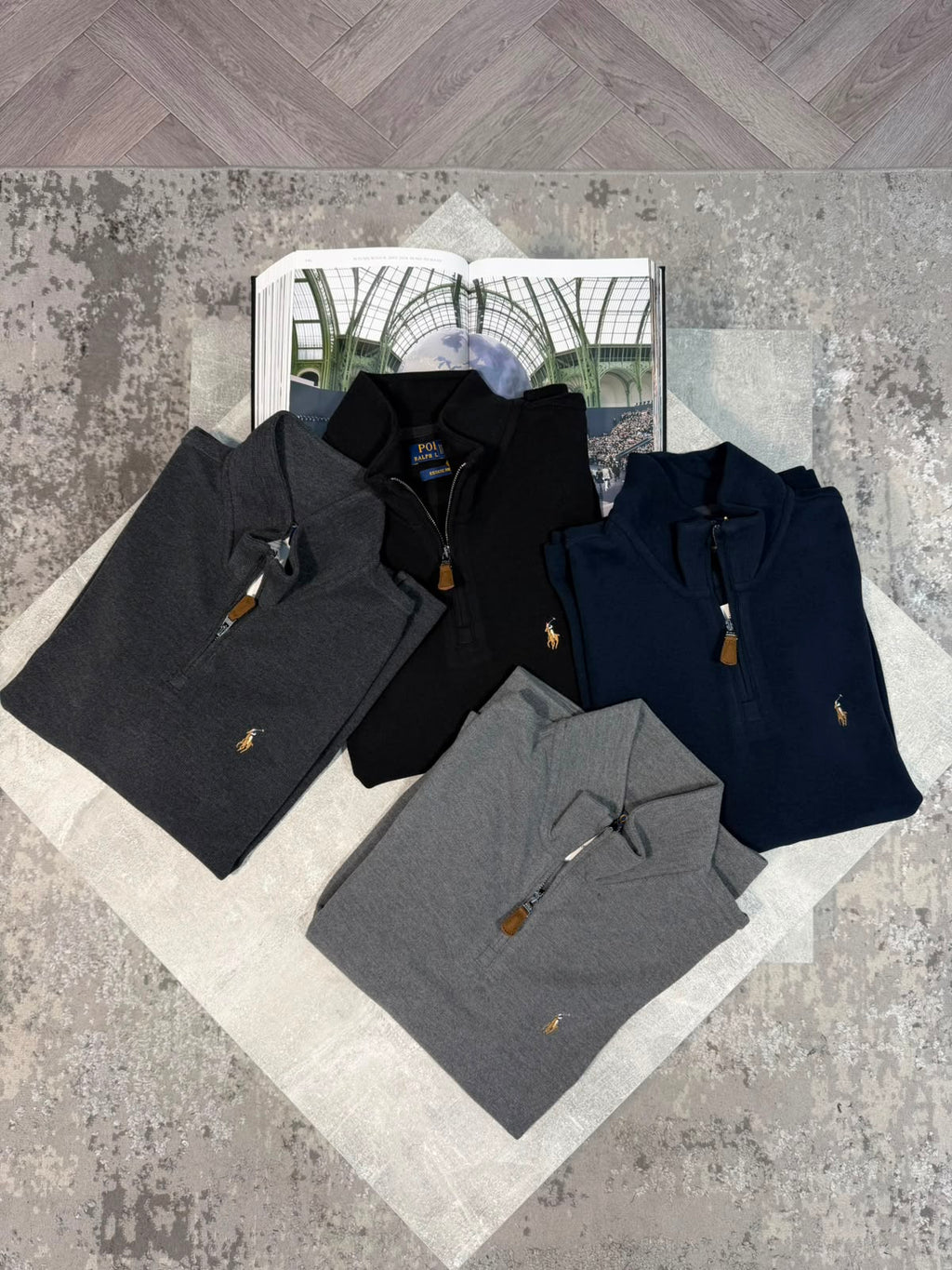 RL 1/4 Zip - Black RLX