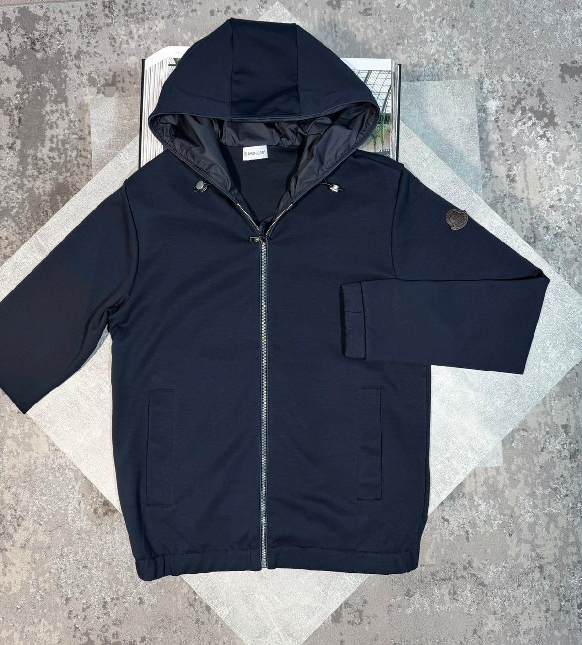 Mnclr Zipper hoodie Navy CLER