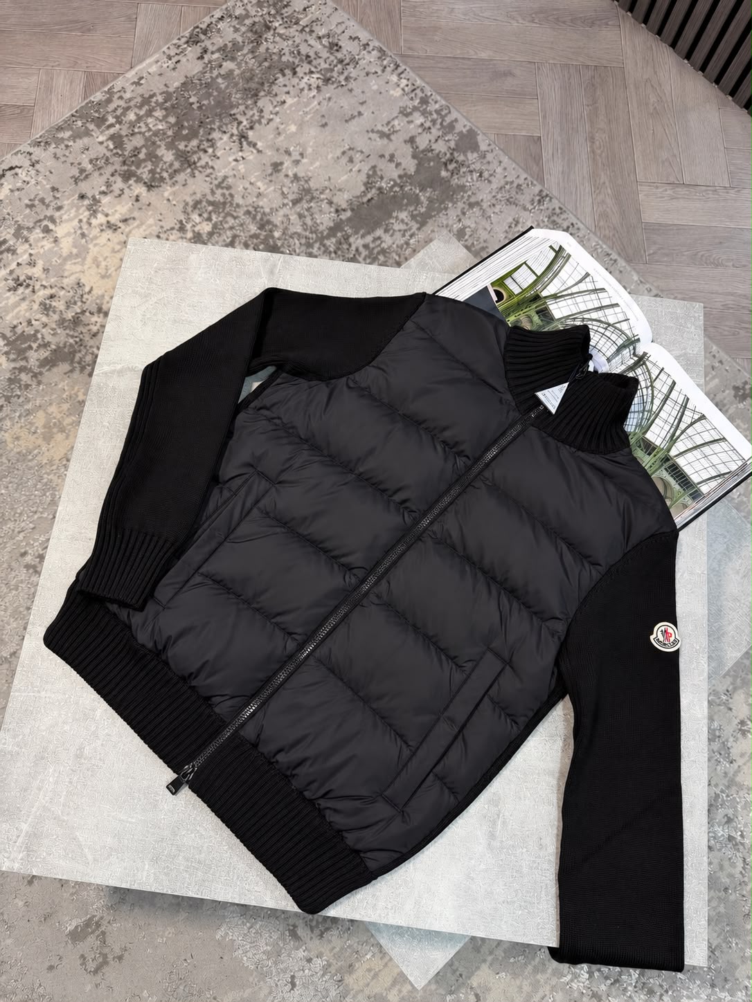 Mnclr Hybridge Jacket Black CLER