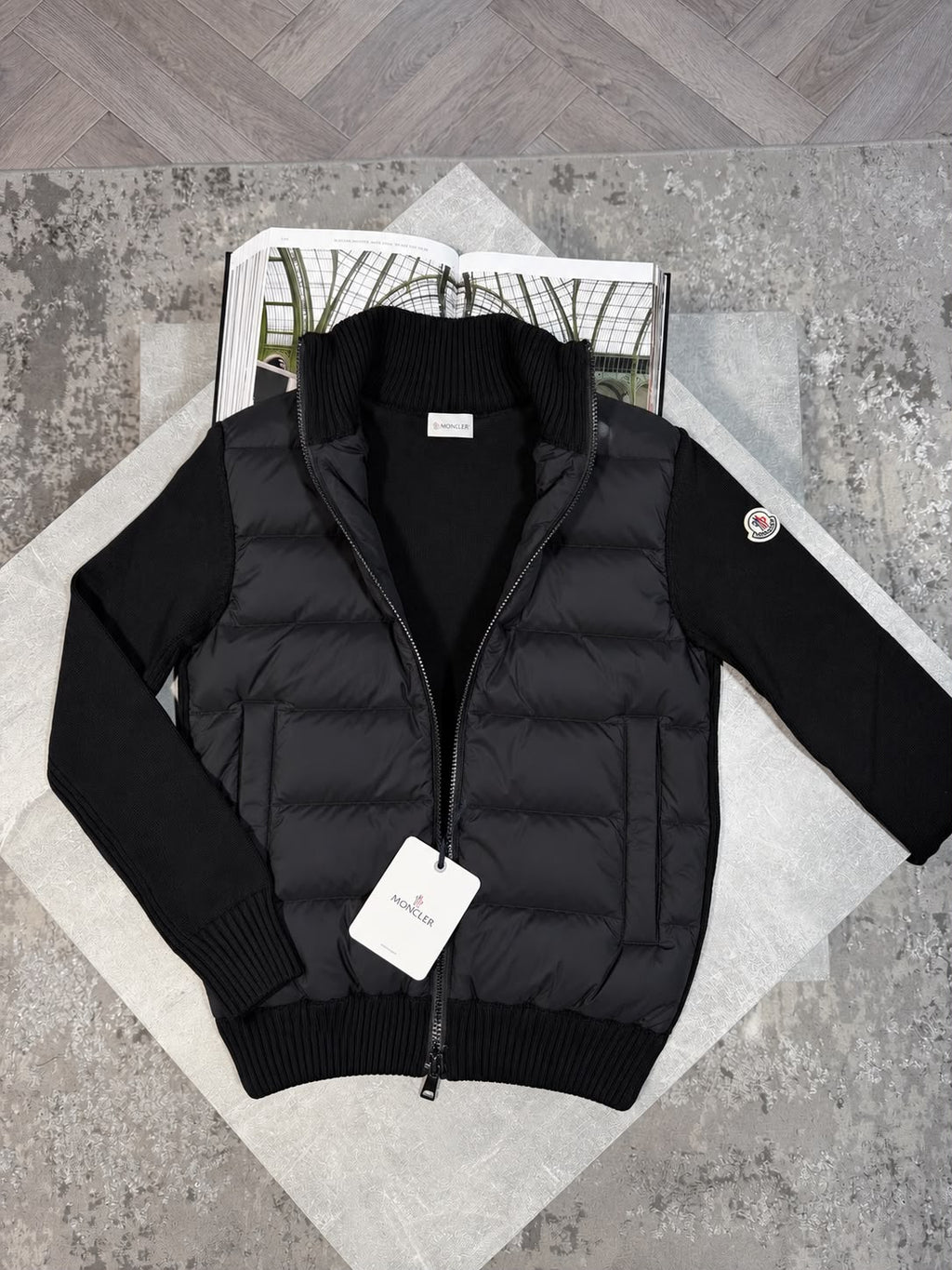 Mnclr Hybridge Jacket Black CLER