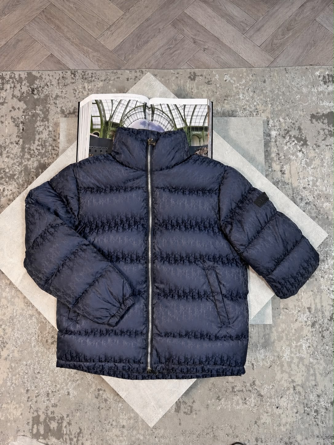 CD Oblique Jacket - Navy CD