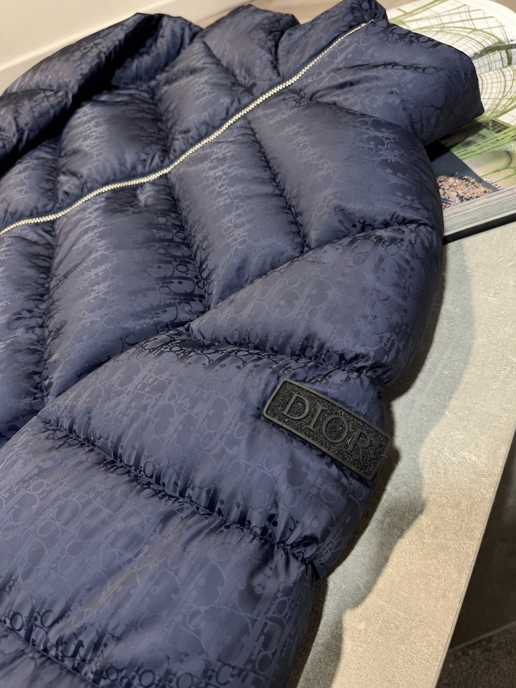 CD Oblique Jacket - Navy CD