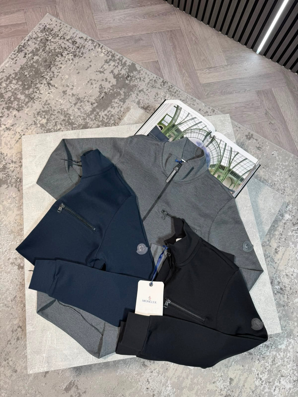 Mnclr 1/4 Zip Navy CLER
