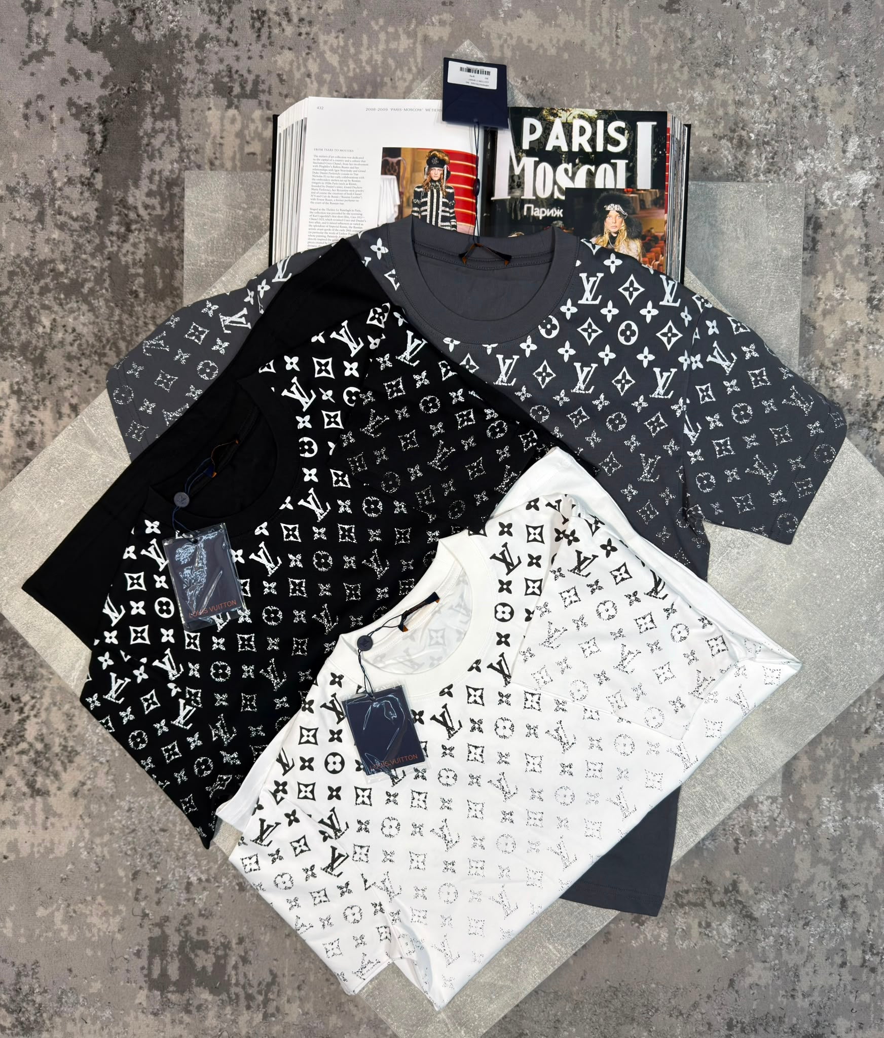 LV Tshirt Gray LV
