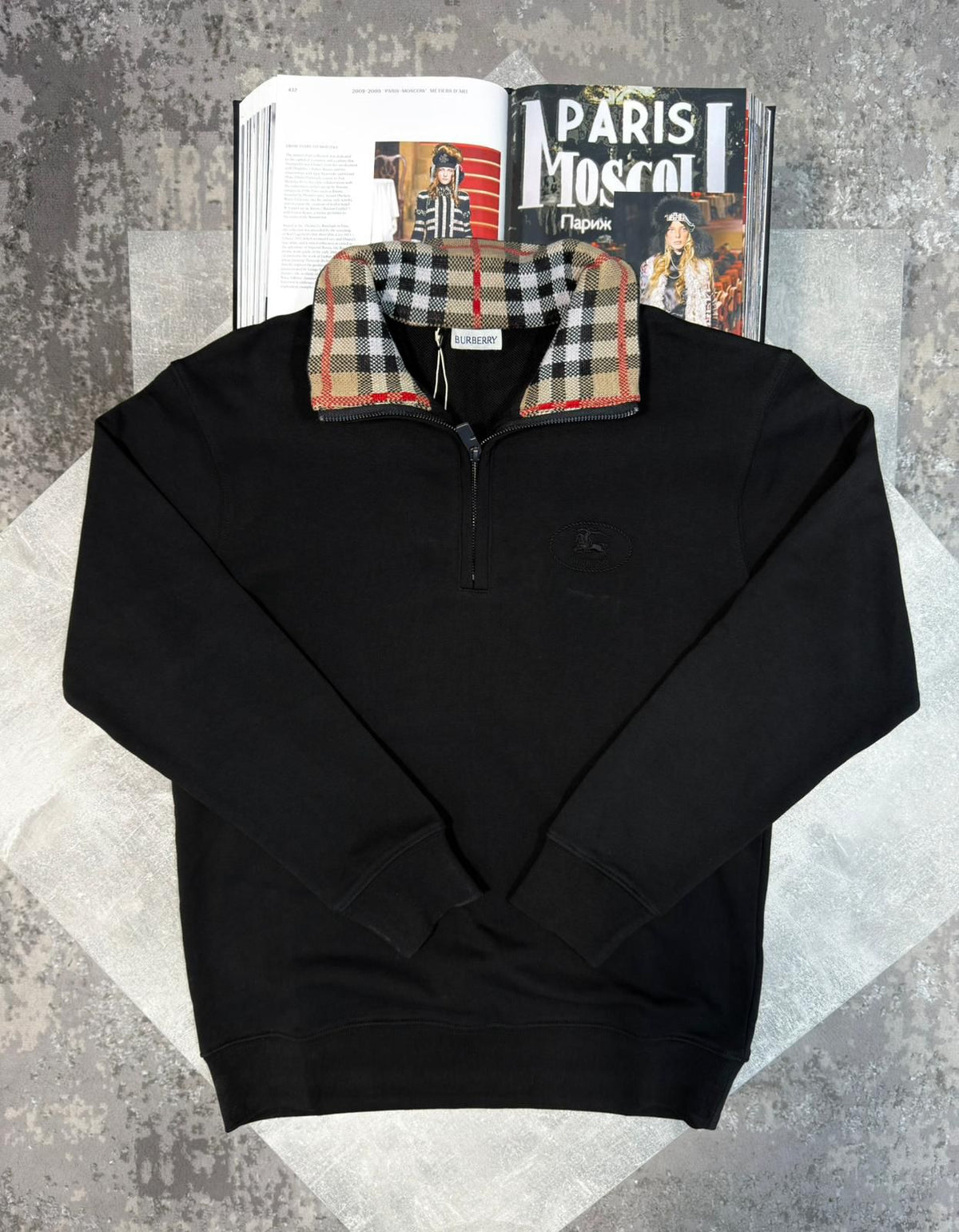 BBR 1/4 Zip Black BB