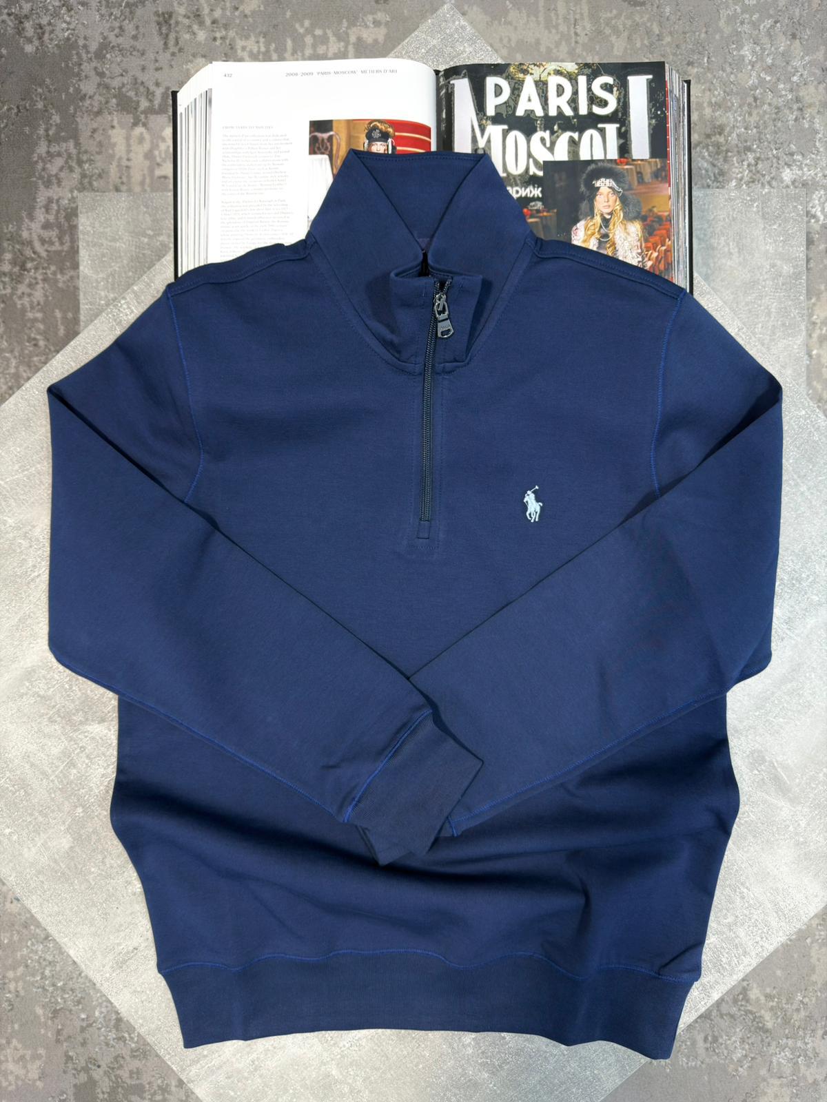 RL 1/4 Zip Navy Ralph