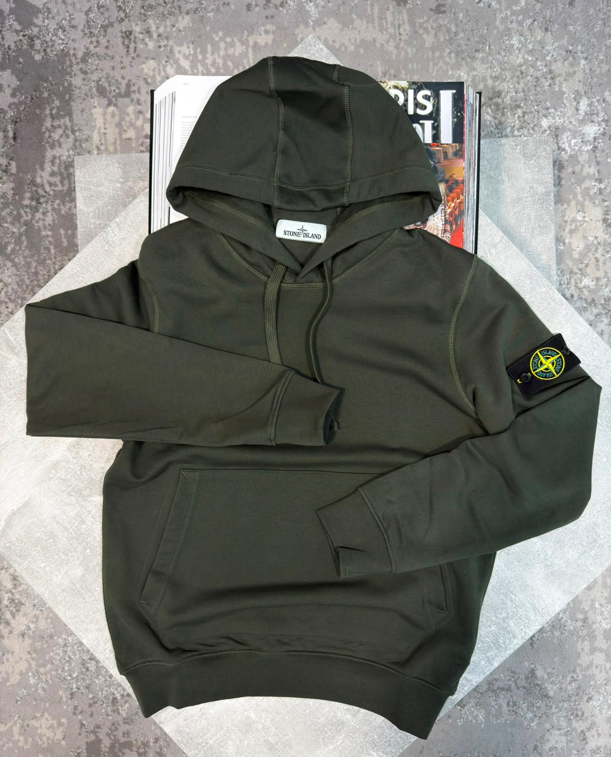 Si hoodie Khaki STONE