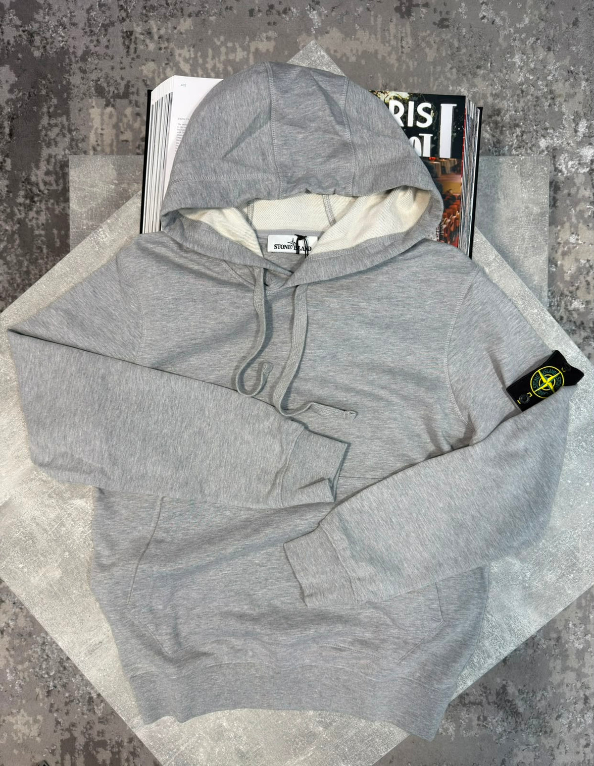 Si hoodie Light Grey STONE