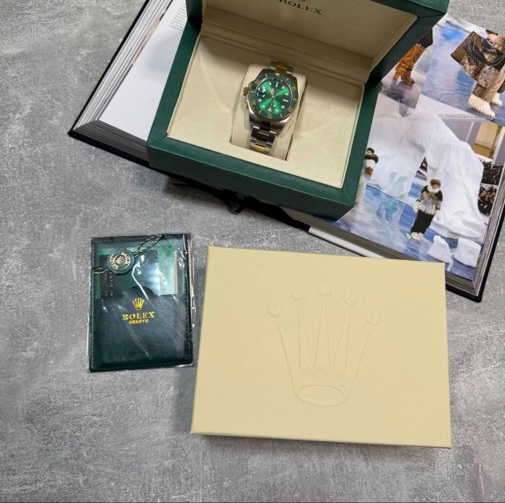RLX watch Silver / Green RLX