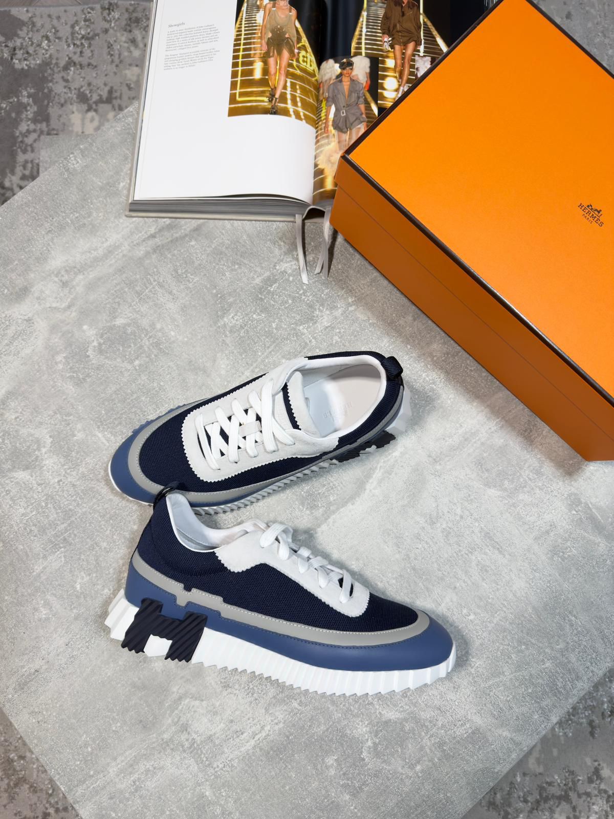 Hermes Trainers Blue image 3