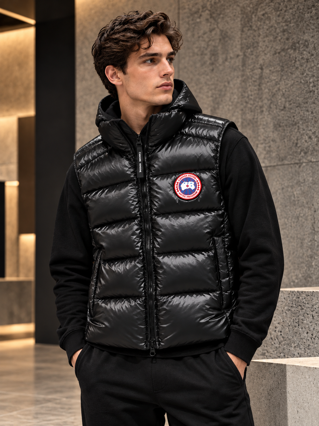 CG Gilet Black - Red label CG
