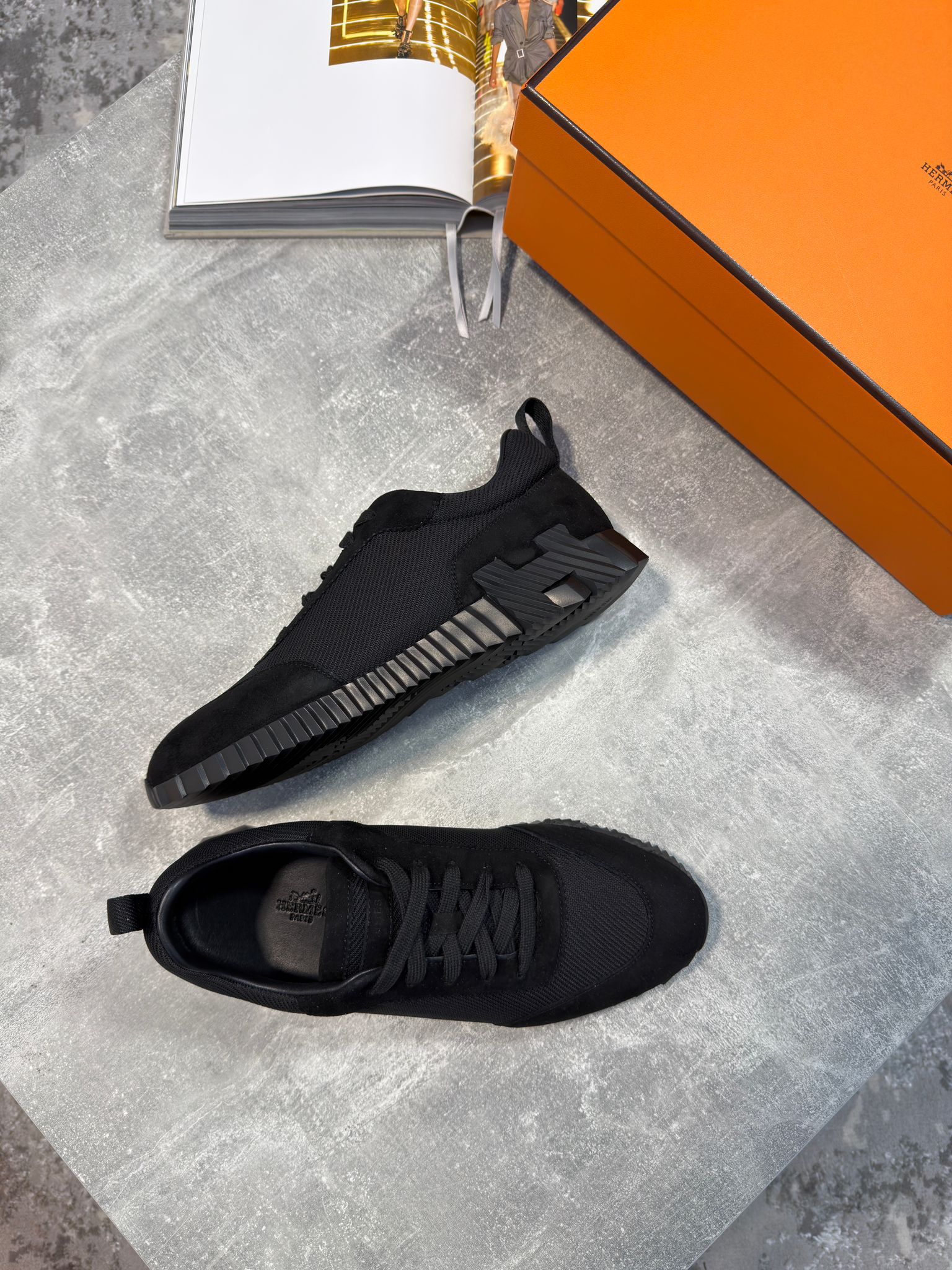 Hermes Trainers Black image 2